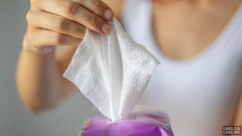 芬欧蓝泰标签推出一款耐受 75% 酒精的新型胶粘剂，适用于湿巾封口标签！ 